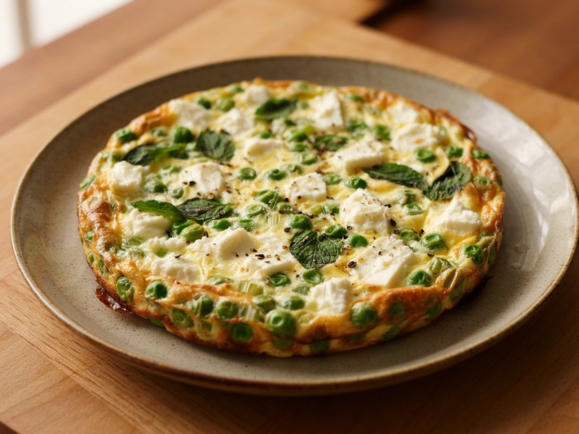 Photo of Baked Pea and Feta Frittata