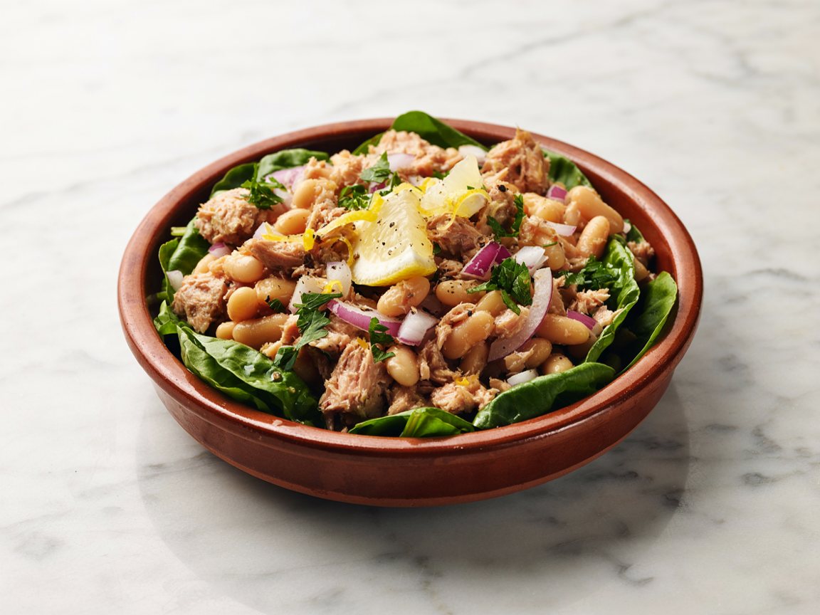 Photo of Tuna and White Bean Salad with Lemon