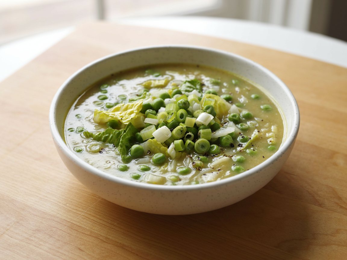 Photo of Creamy Pea and Lettuce Soup