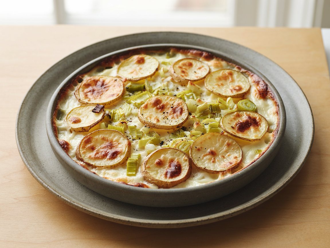 Photo of Creamy Potato and Leek Gratin