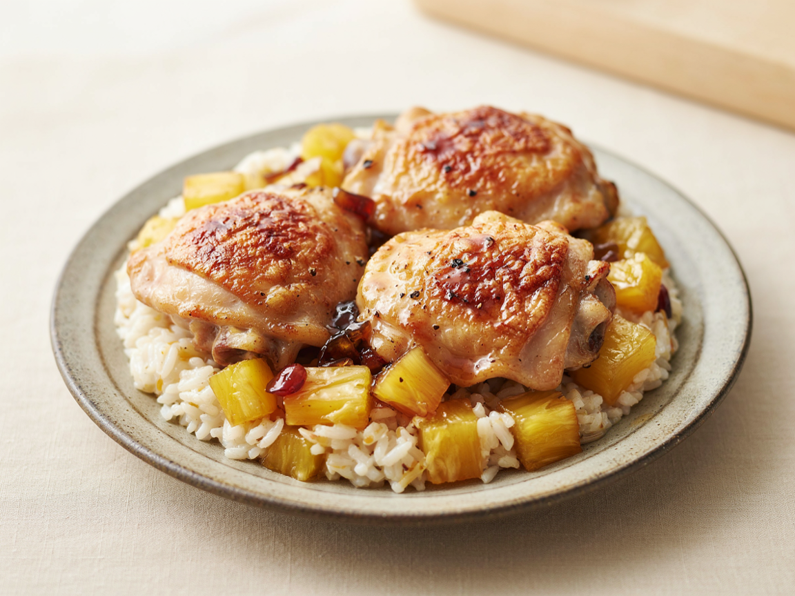 Photo of Honey Soy Chicken and Pineapple Rice