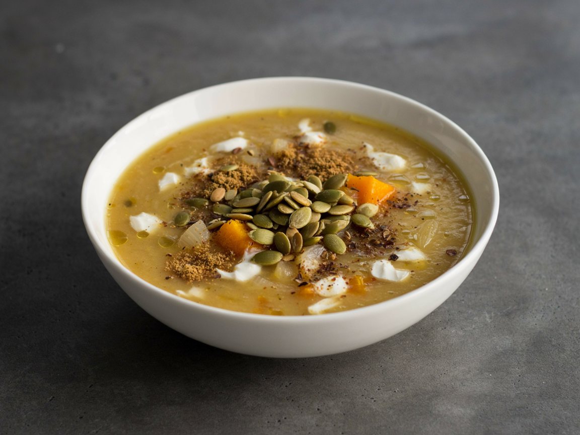 Photo of Creamy Butternut Squash Soup with Toasted Pumpkin Seeds
