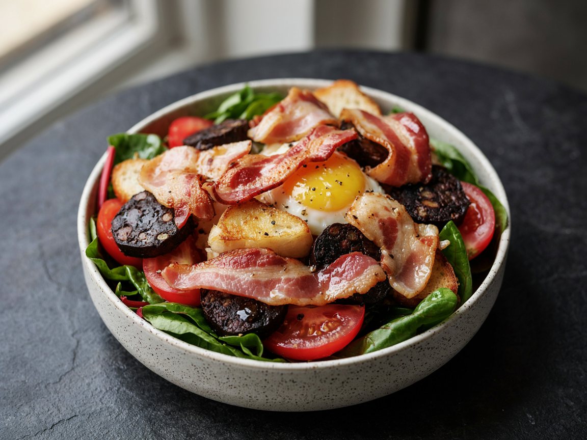 Photo of Bacon and Black Pudding Breakfast Salad