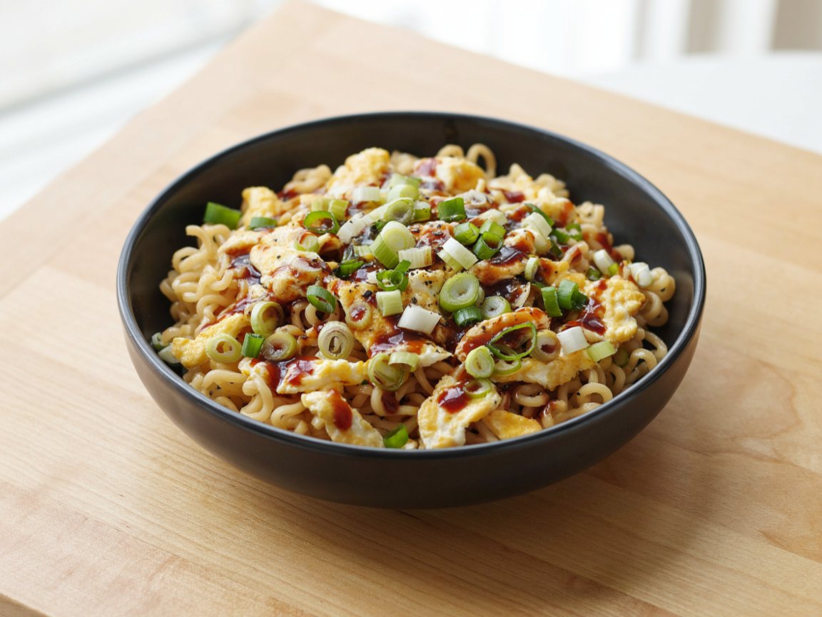 Photo of Egg and Ramen Stir-Fry