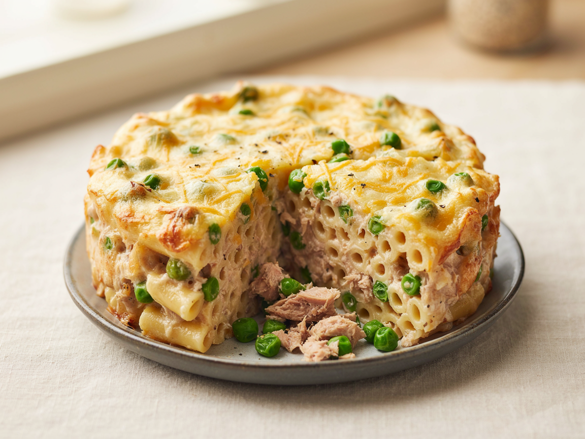 Photo of Creamy Tuna Pasta Bake with Peas