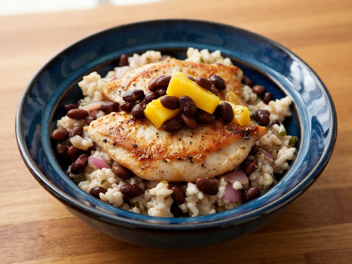 Photo of Lime Chicken and Black Bean Rice Bowl