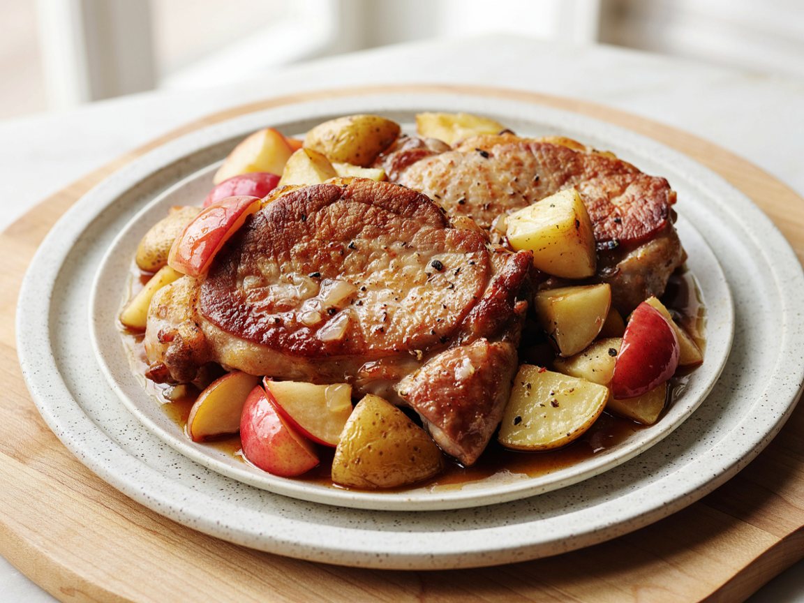 Photo of Pork and Apple Cider Braise with Potatoes
