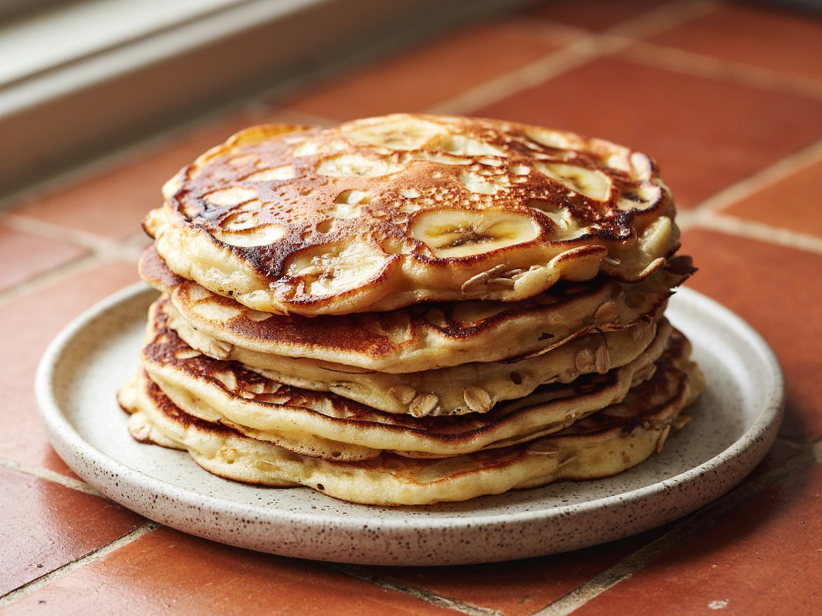 Photo of Banana Oat Skillet Pancakes