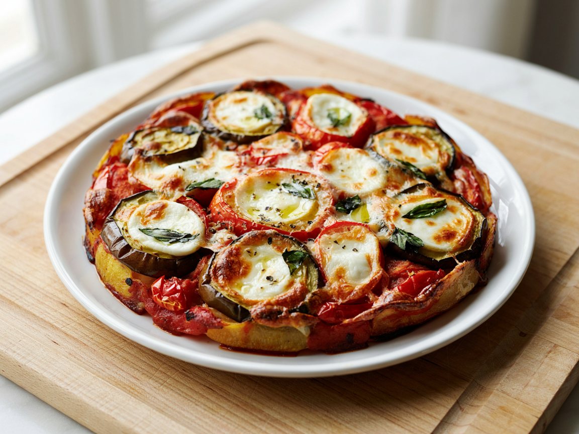 Photo of Aubergine and Tomato Mozzarella Bake