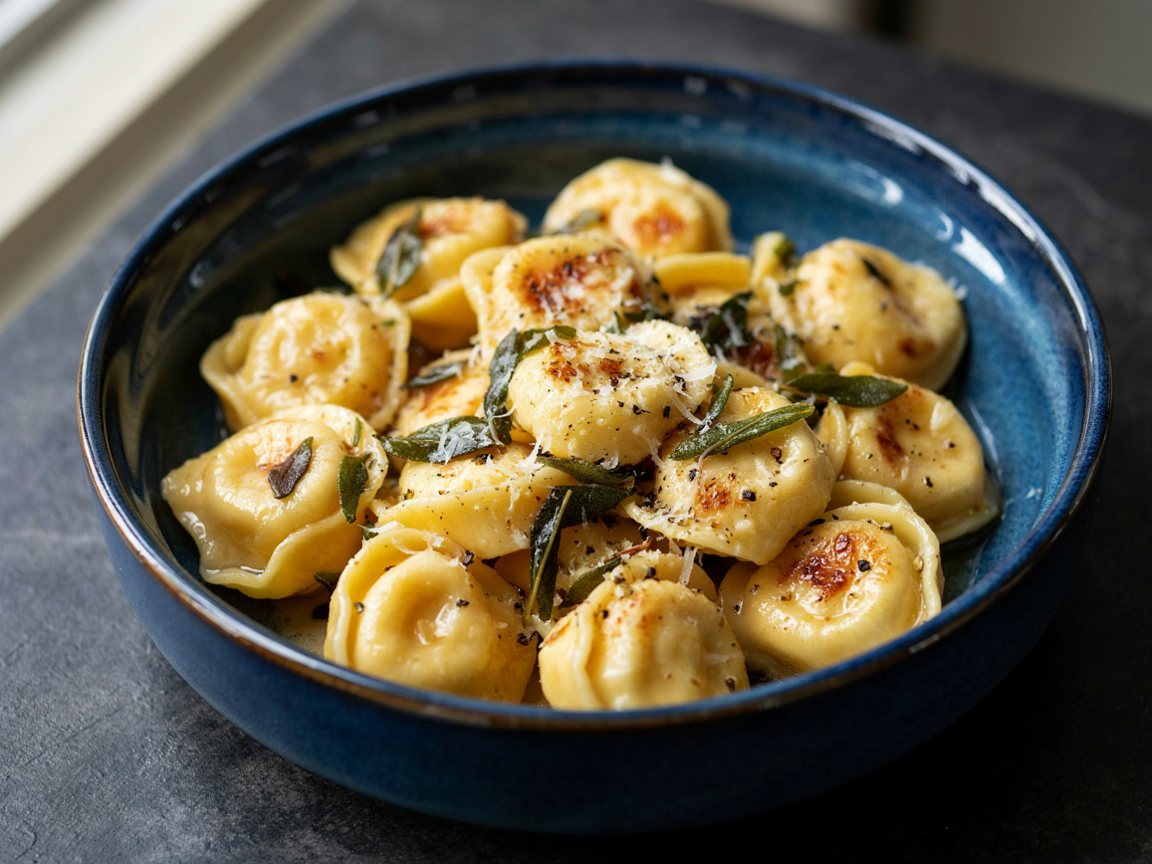 Photo of Seared Tortellini with Brown Butter and Sage