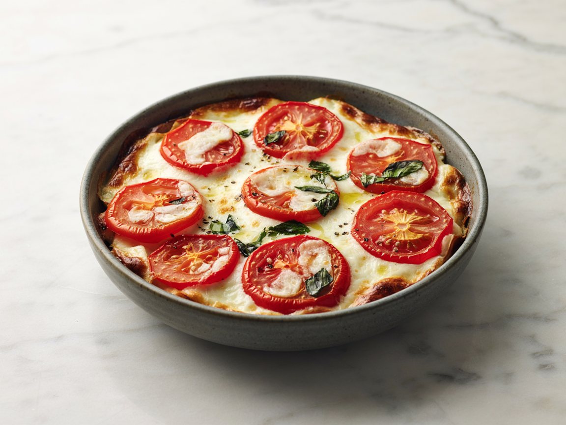 Photo of Tomato Mozzarella Oven Gratin with Garlic and Basil