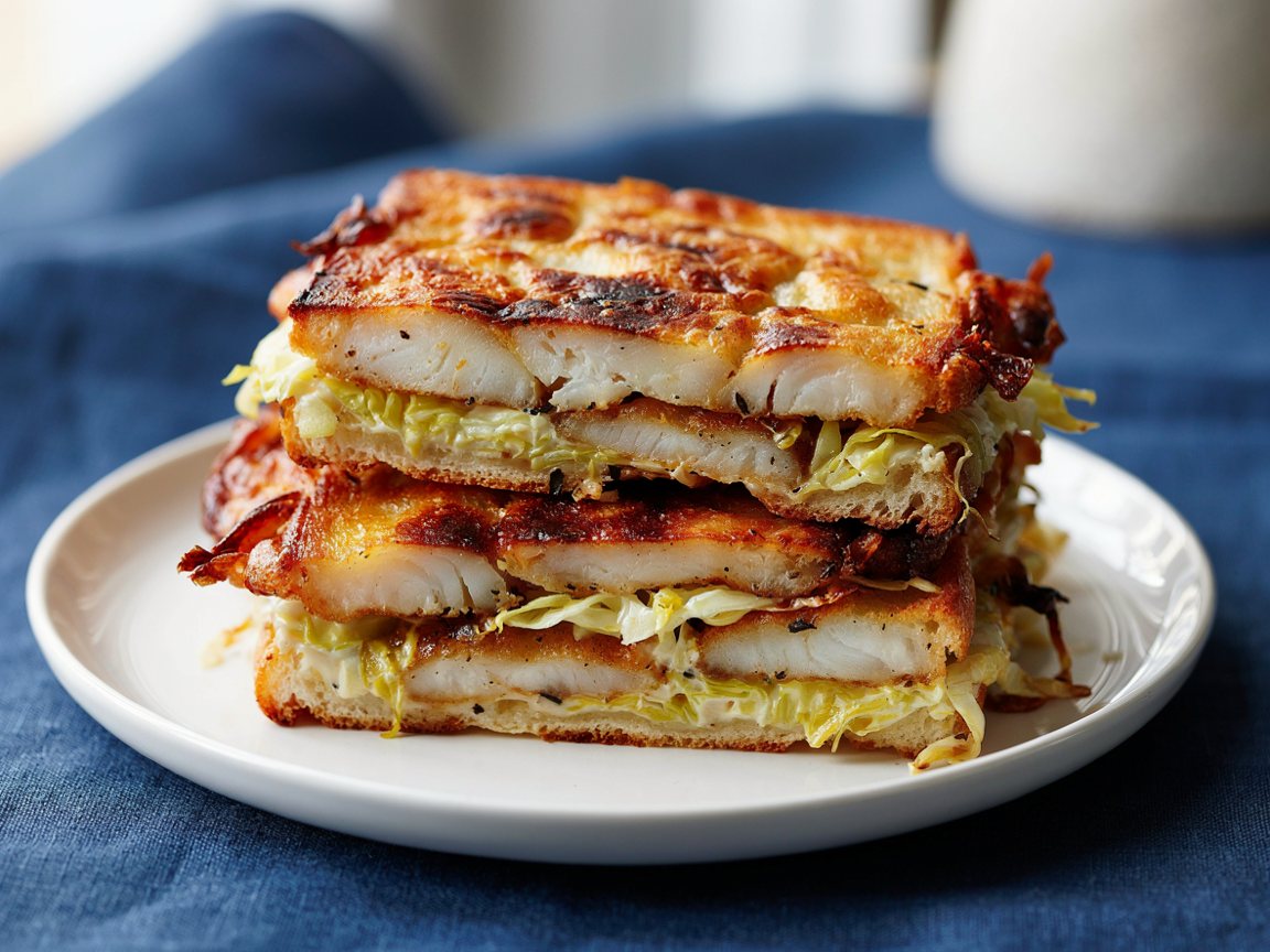 Photo of Crispy Fish Finger and Cabbage Traybake
