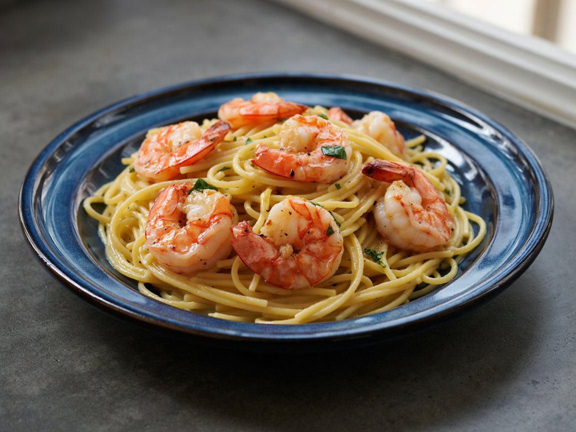 Photo of Garlic Butter Prawn Spaghetti