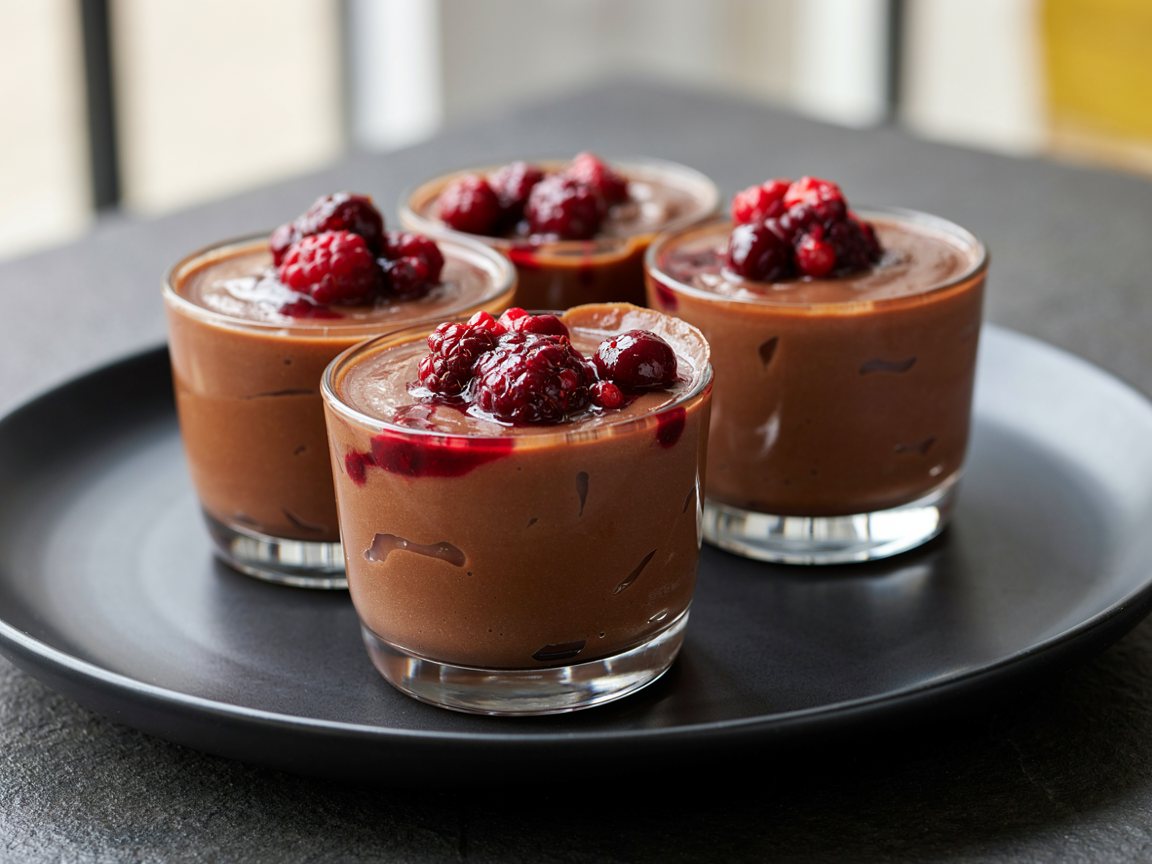 Photo of Dark Chocolate Cream Pots for Two