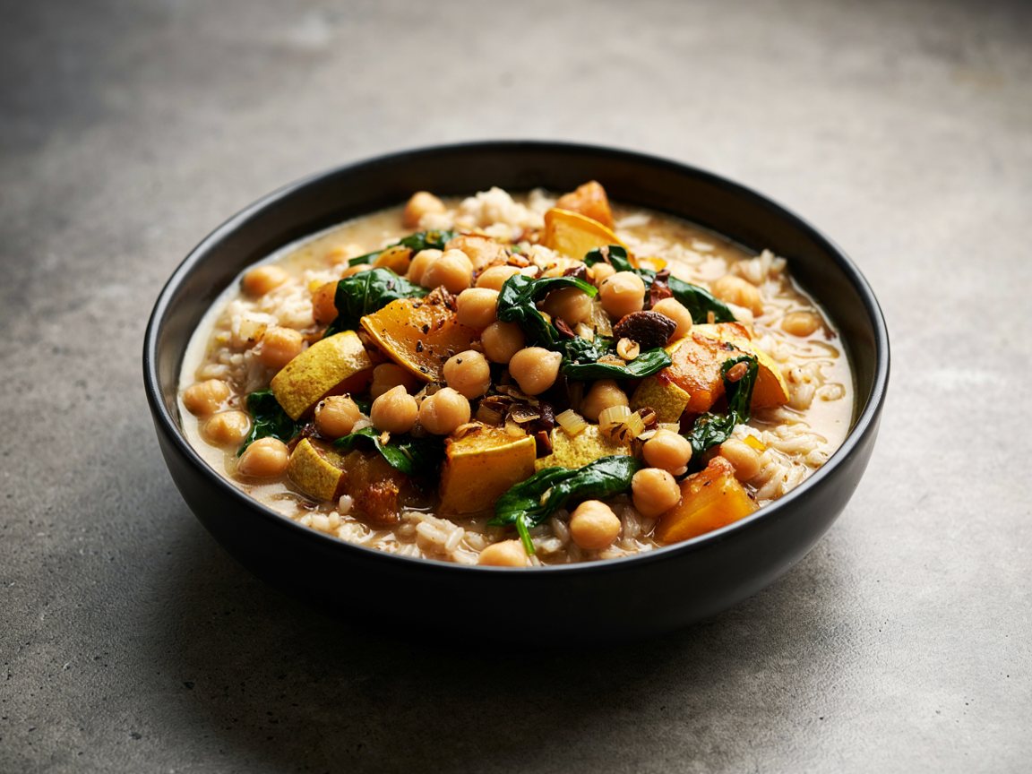 Photo of Coconut Chickpea and Squash Curry Stew
