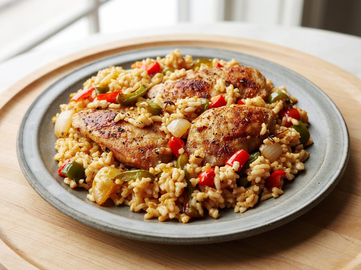Photo of Paprika Chicken and Rice Skillet