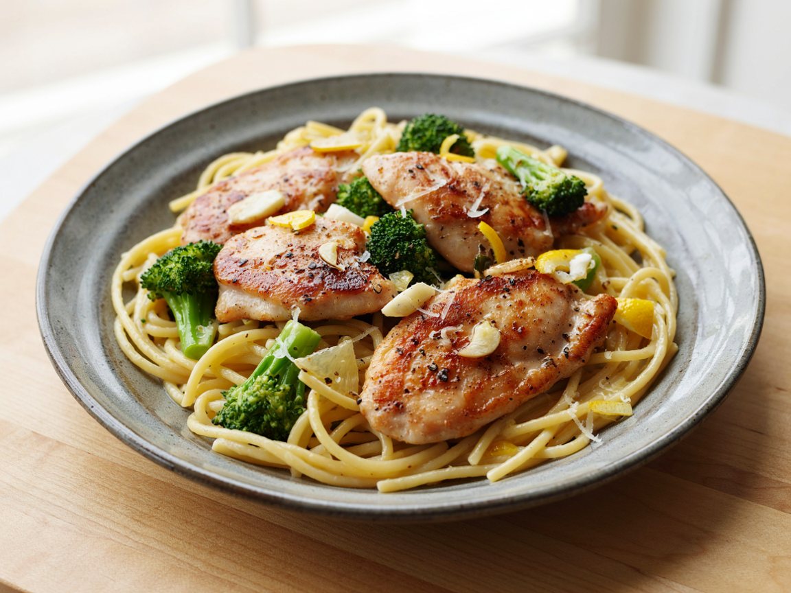 Photo of Lemon Chicken and Broccoli Pasta