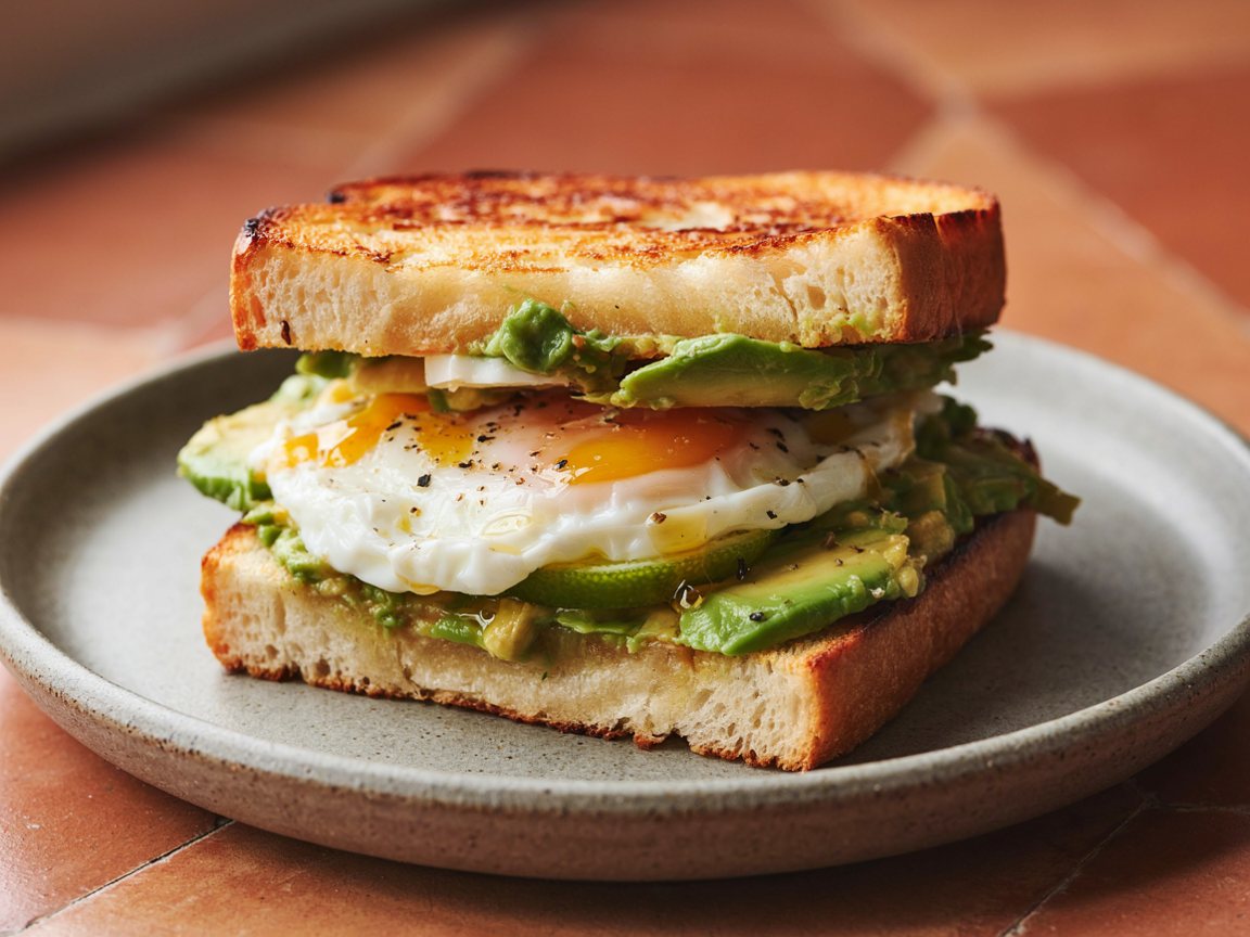 Photo of Smashed Avocado and Egg Toast
