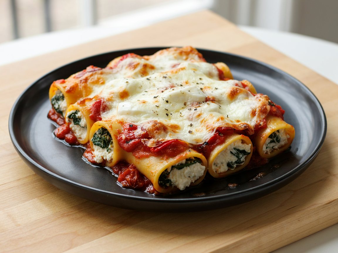 Photo of Baked Cannelloni with Ricotta and Spinach