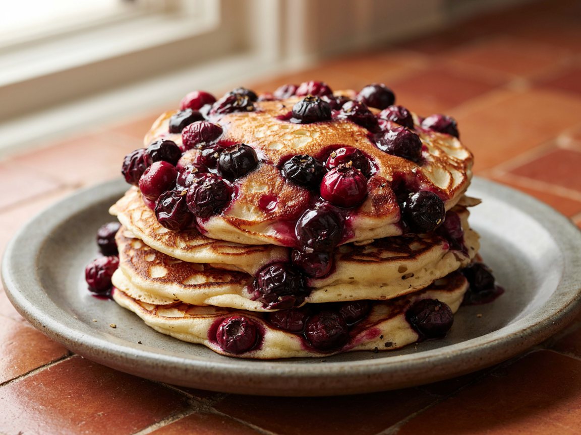Photo of Blueberry Buttermilk Skillet Pancakes
