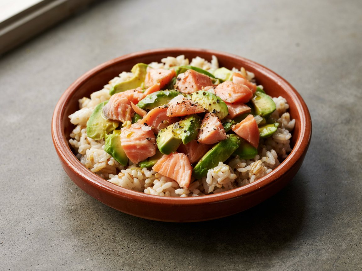 Photo of Salmon and Avocado Sushi Bowl