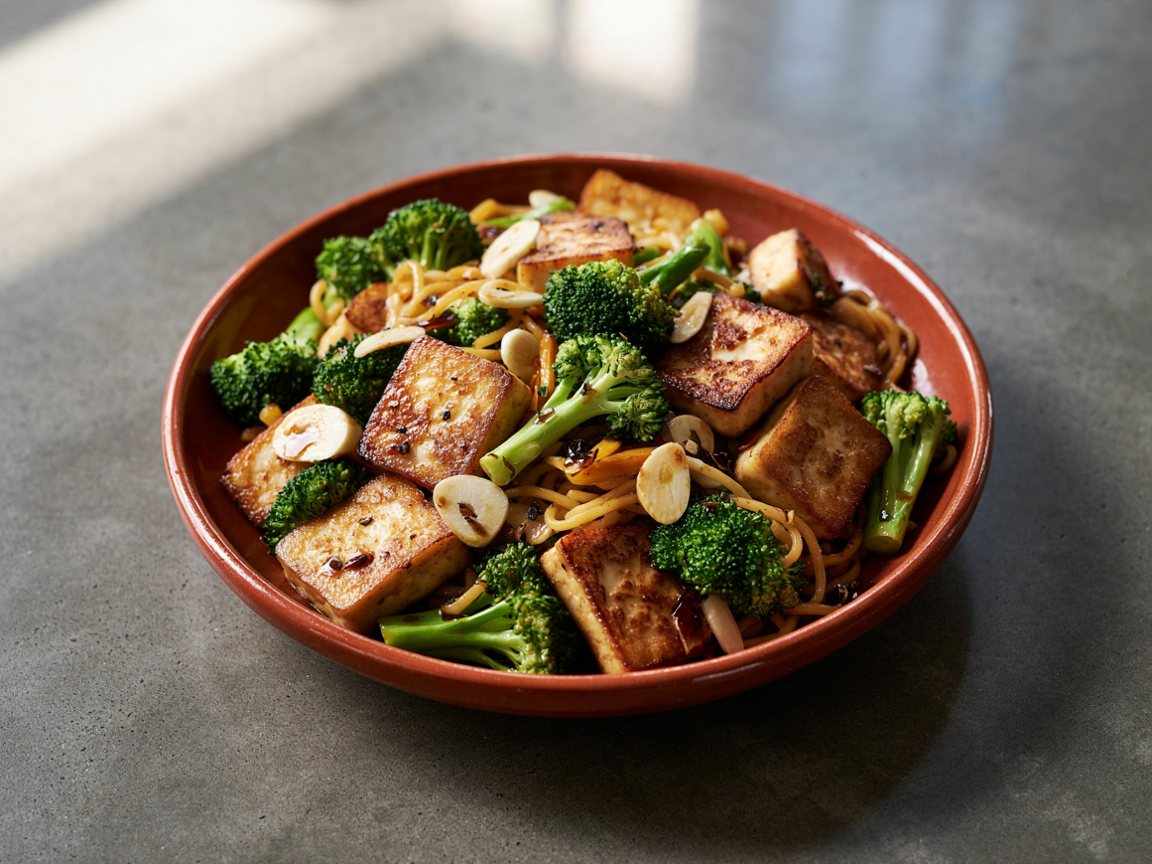 Photo of Crispy Tofu and Broccoli Stir-Fry