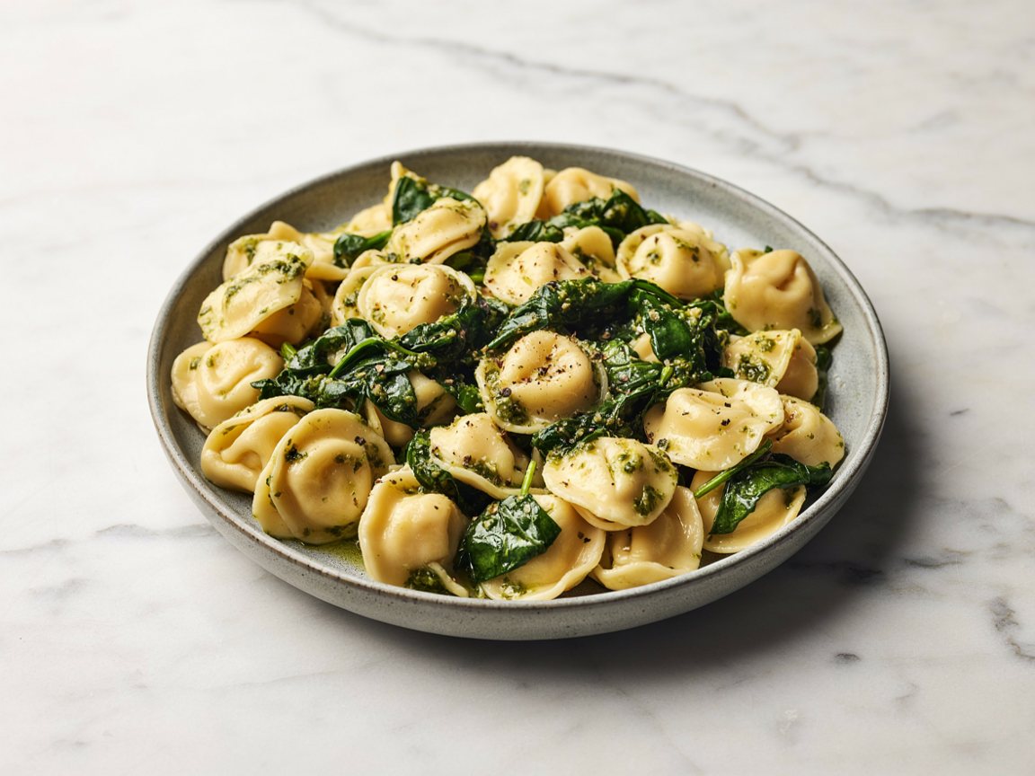 Photo of Tortellini and Spinach Skillet