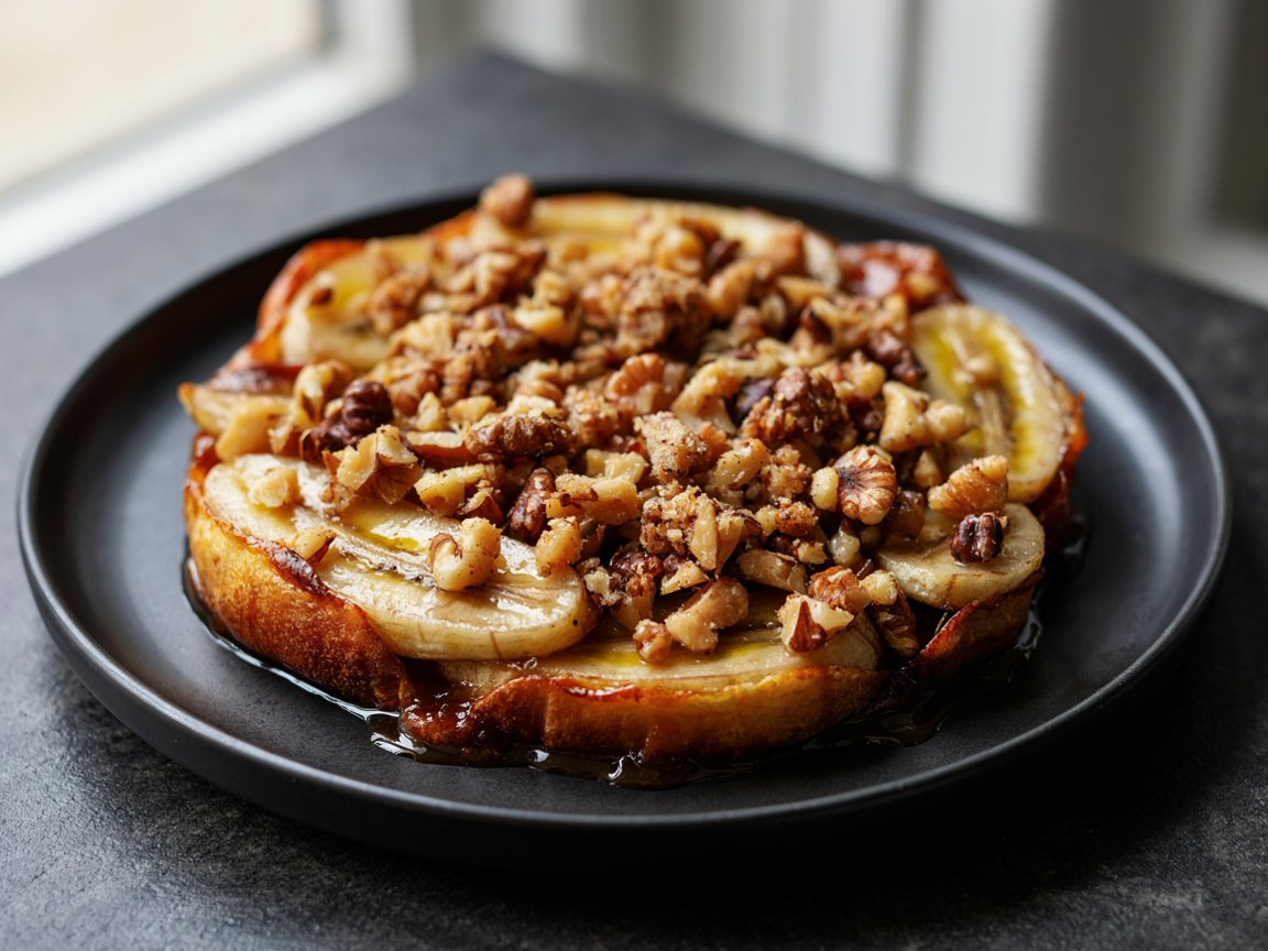 Photo of Baked Caramelized Bananas with Walnut Crumble