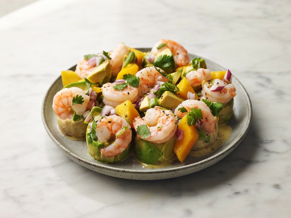 Photo of Chilled Shrimp, Mango and Avocado Cups