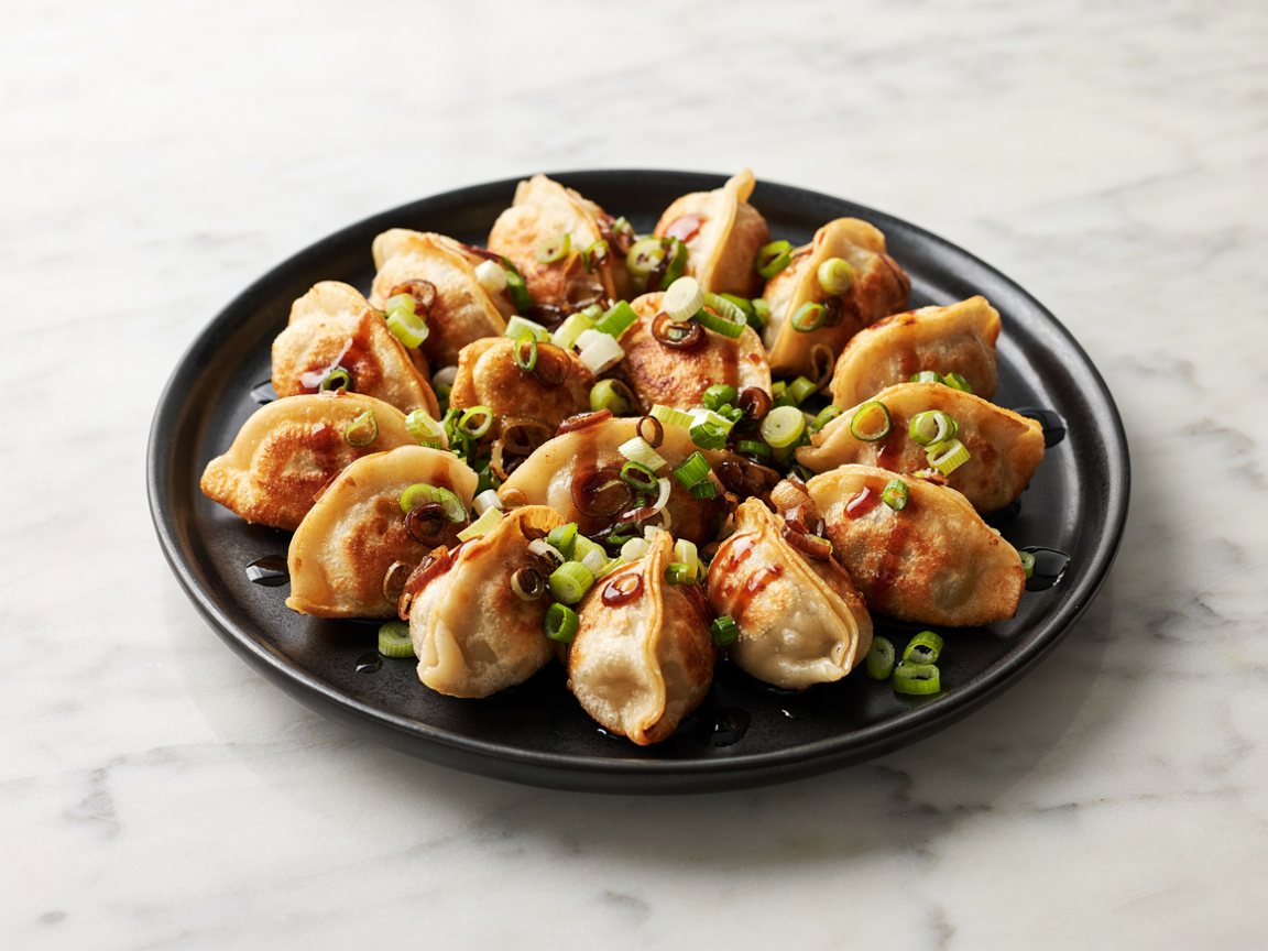 Photo of Air Fryer Dumplings with Soy and Spring Onion