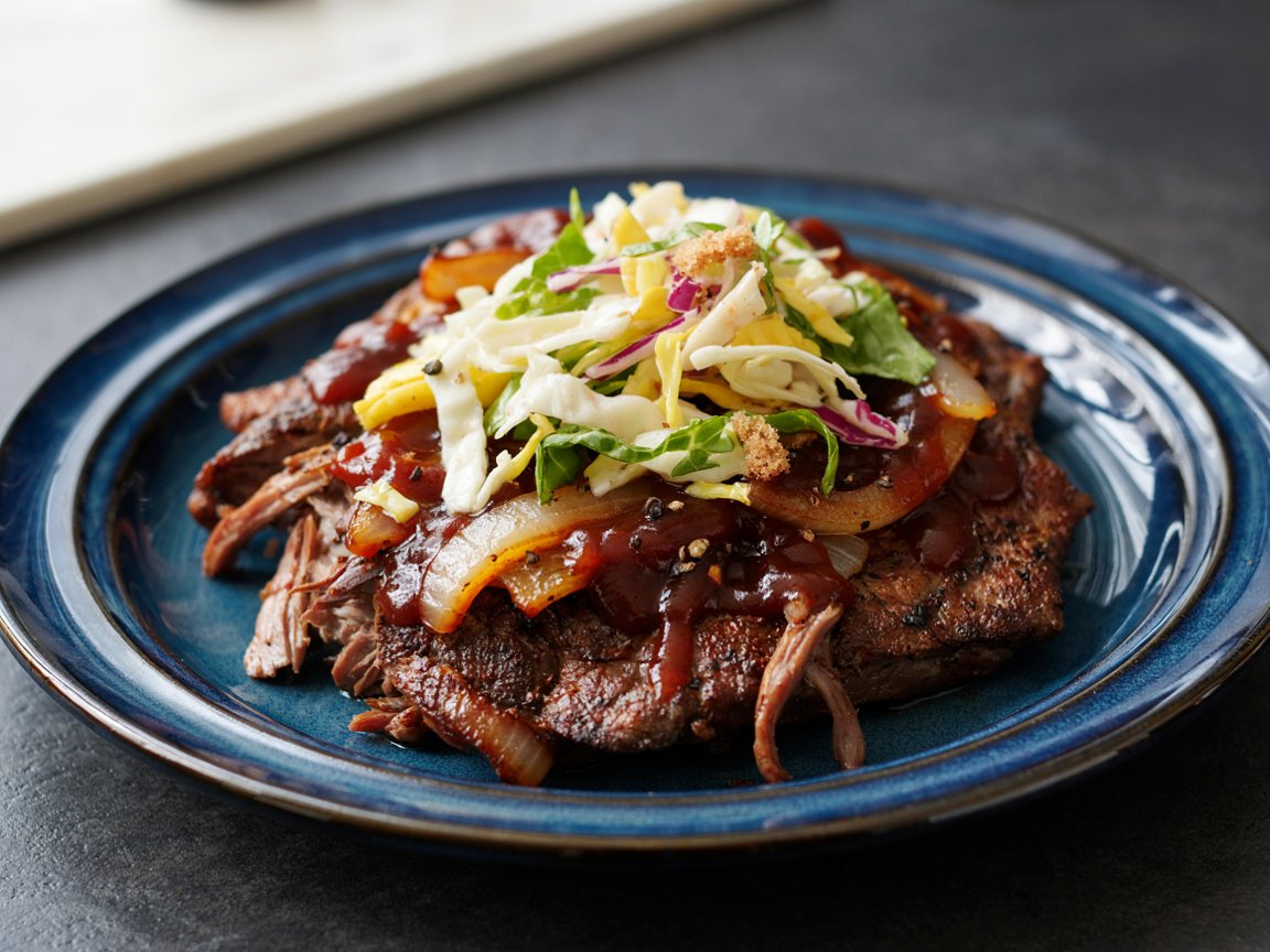 Photo of Pressure Cooker BBQ Beef Brisket with Slaw