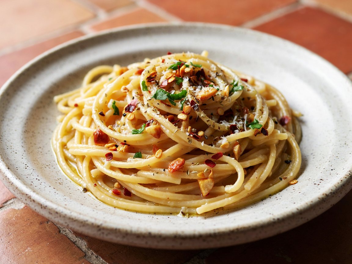 Photo of Spicy Garlic Parmesan Spaghetti