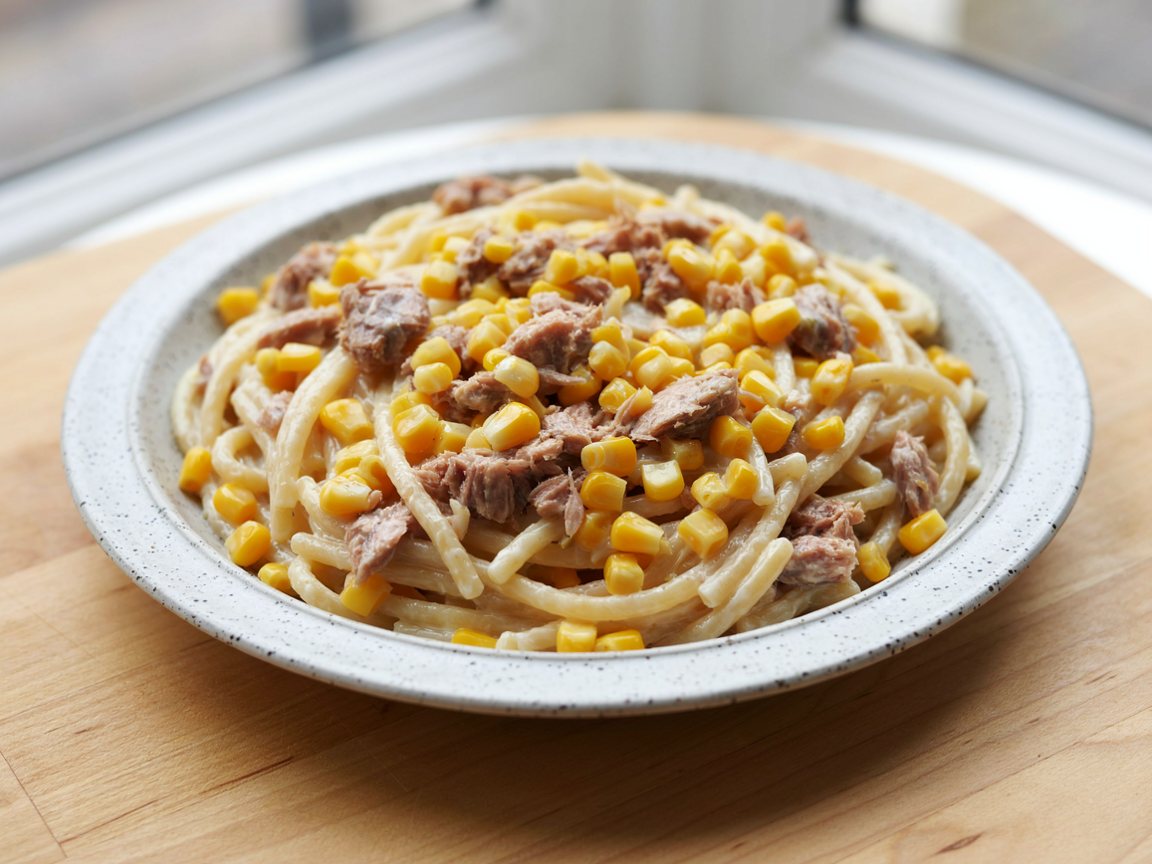 Photo of Tuna and Sweetcorn Pasta with Creamy Mayo Sauce