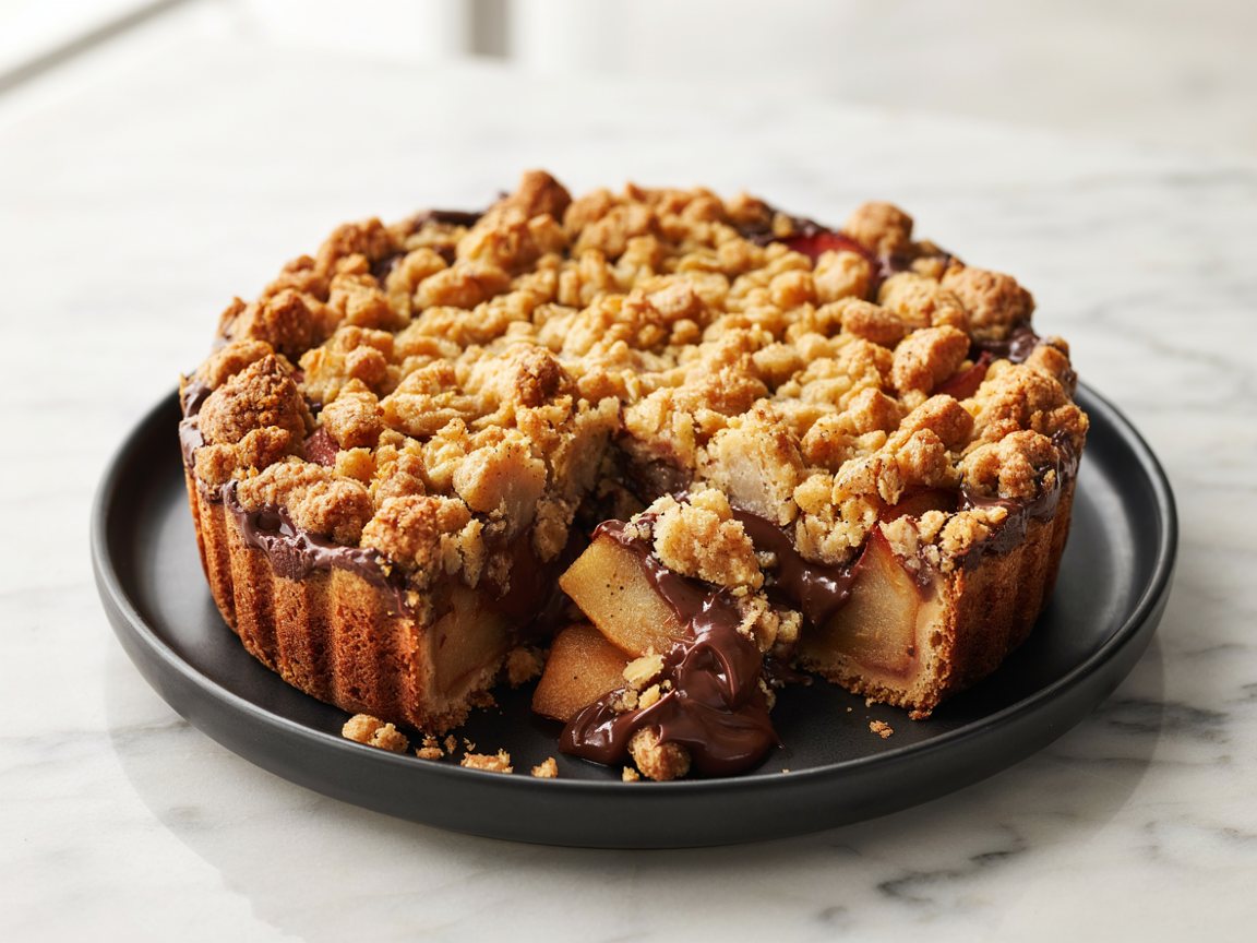 Foto de Pear and Chocolate Crumble