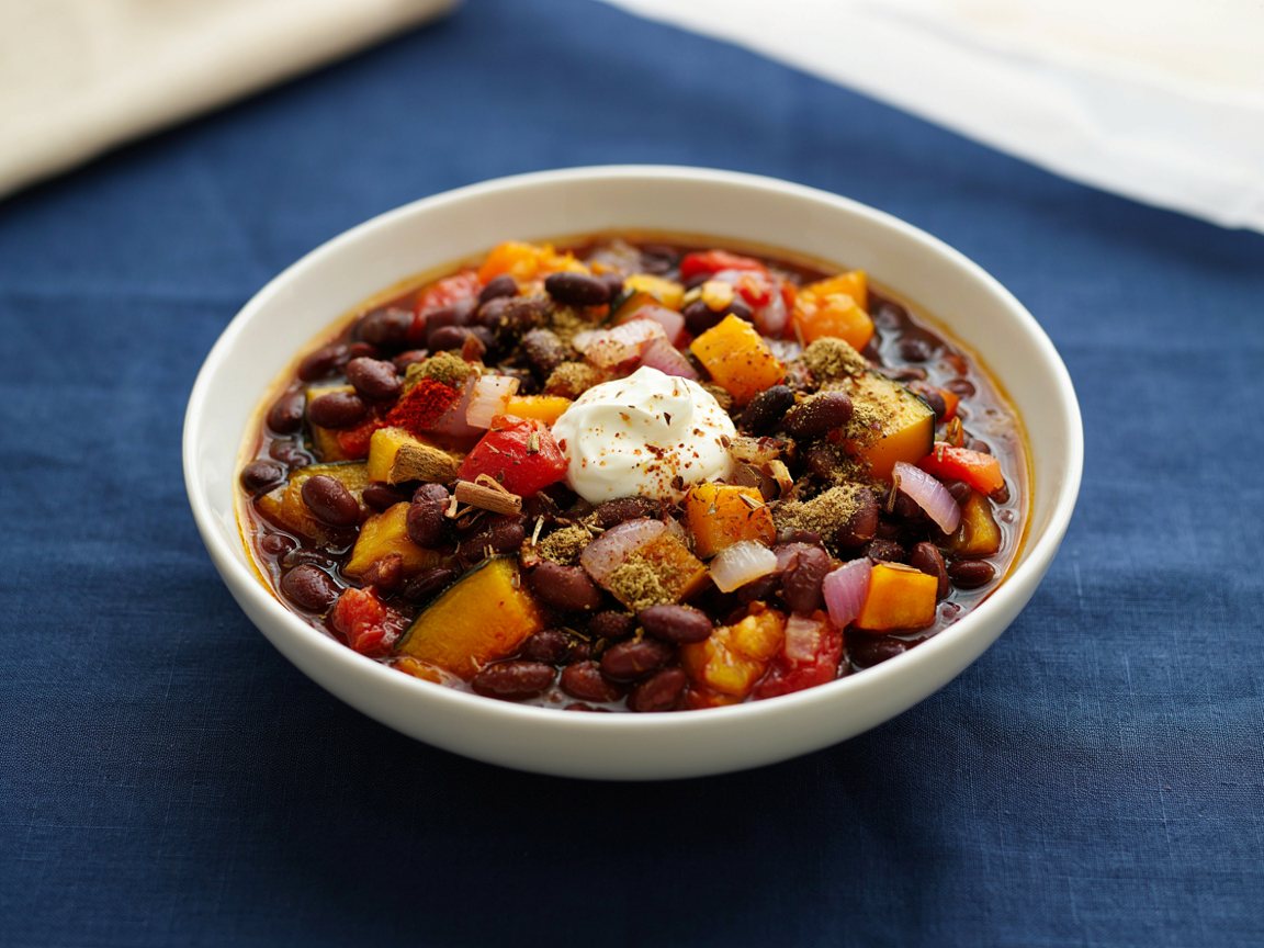 Photo of Witch's Cauldron Squash and Black Bean Chili