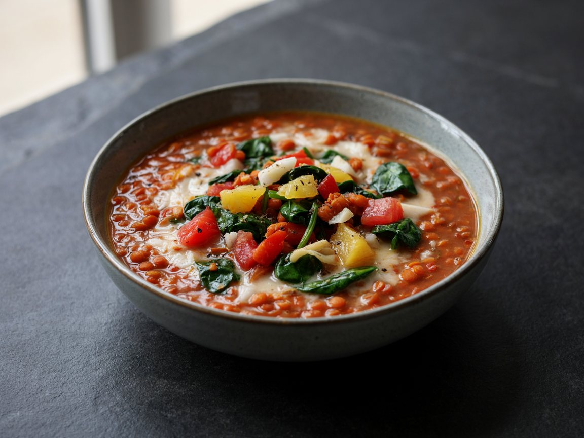 Photo of Creamy Coconut Red Lentil Dal with Spinach