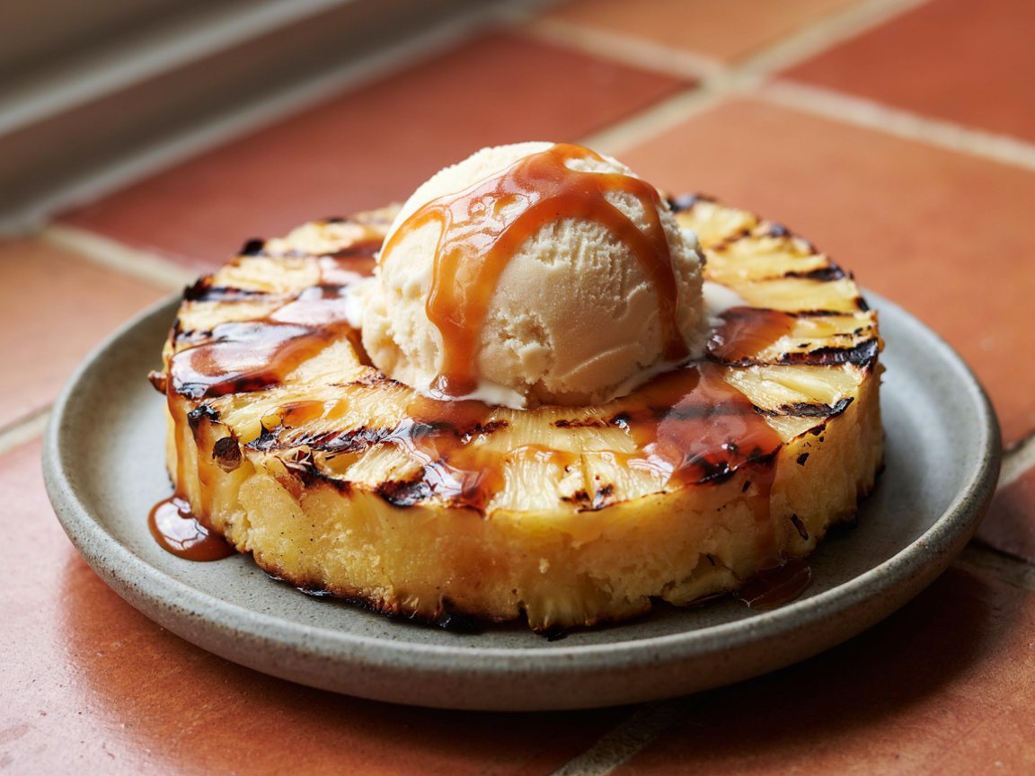 Photo of Grilled Pineapple with Rum Brown Sugar Glaze