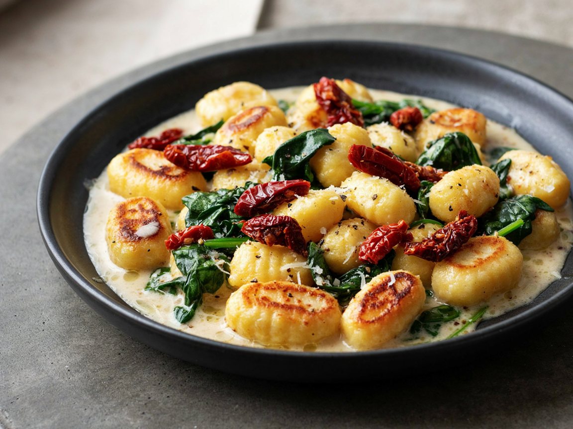 Photo of Creamy Gnocchi with Spinach and Sun-Dried Tomatoes