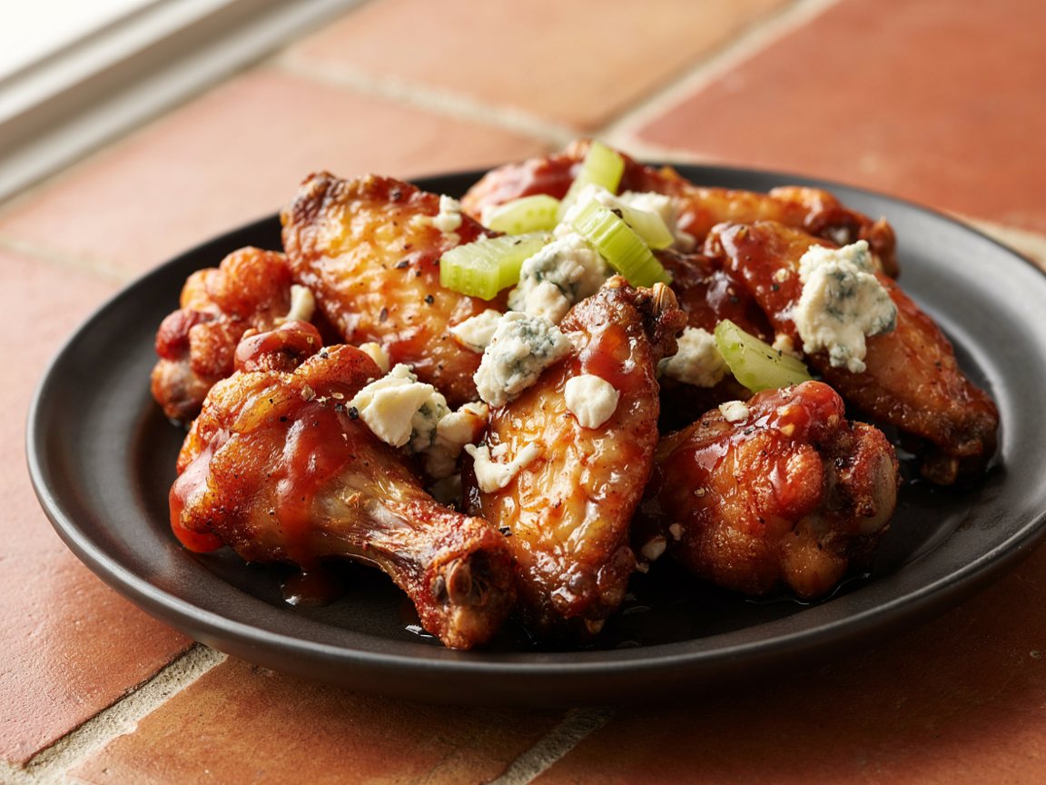 Photo of Buffalo Chicken Wings with Blue Cheese Sauce