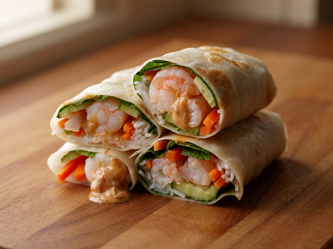 Photo of Prawn and Rice Noodle Summer Rolls