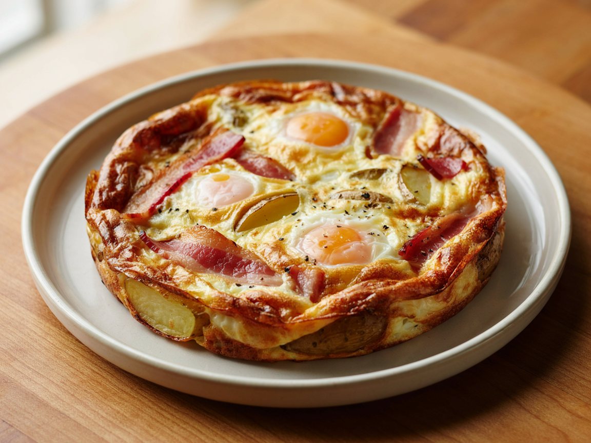 Photo of Bacon and Potato Skillet Frittata