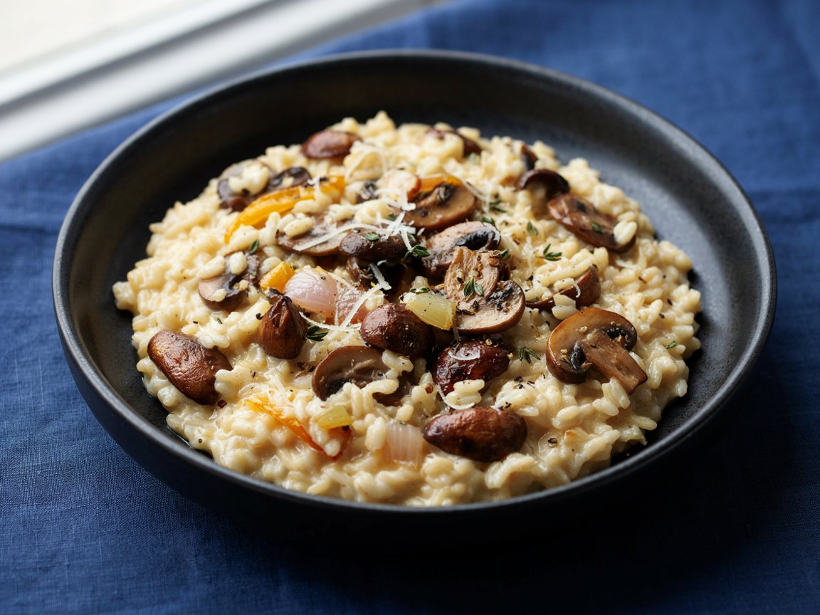 Photo of Creamy Mushroom Parmesan Risotto