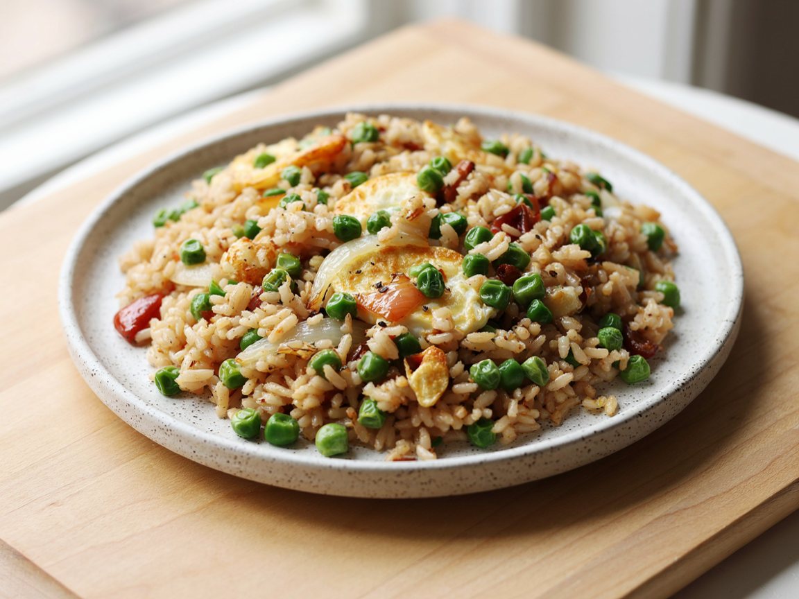Photo of Egg and Pea Fried Rice